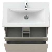 Тумба под раковину Cersanit Grande 80 64310 подвесная Бежевая — фото 6, Мебель для ванной