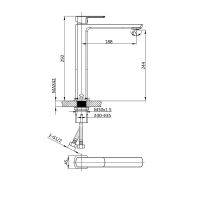 Смеситель для раковины Vincea Next VBF-1N2GM Вороненая сталь — фото 3, Смесители для раковины