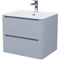 Тумба с раковиной Iddis Edifice 60 подвесная Светло-серая арт-EDI60L0i95K — фото 2, Тумбы с раковиной