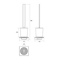 Товар: Ершик для унитаза Emco Art 1615 001 02 Хром - фото 5 Ершик для унитаза Emco Art 1615 001 02 Хром — фото 5, Ершики для унитаза