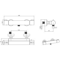 Смеситель для душа Aquatek AQ1063CR с термостатом Хром — фото 2, Смеситель для душа