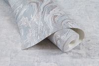 Обои Артекс Murano 10813-05 Винил на флизелине (1,06*10,05) Серый, Мрамор/Абстракция — фото 8, Обои для стен