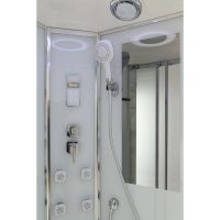 Товар: Душевая кабина Black&White Galaxy 90х90 5503900 с гидромассажем профиль Серебристый хром задняя стенка Белая - фото 2 Душевая кабина Black&White Galaxy 90х90 5503900 с гидромассажем профиль Серебристый хром задняя стенка Белая — фото 2, Душевые кабины