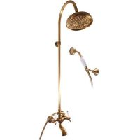 Душевая система Rav Slezak Morava retro MK559.5/3SM Бронза — фото 1, Душевые стойки