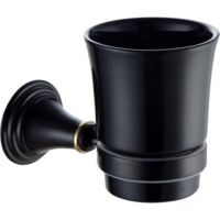 Стакан для зубных щеток Fixsen Luksor FX-71606B Черный Золото — фото 1, Стаканы для зубных щеток