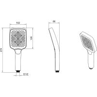 Товар: Ручной душ Berges H1 Хром арт-070021 - фото 2 Ручной душ Berges H1 Хром арт-070021 — фото 2, Лейки для душа