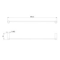 Товар: Полотенцедержатель Raiber Graceful RP-80001 Хром - фото 6 Полотенцедержатель Raiber Graceful RP-80001 Хром — фото 6, Полотенцедержатели