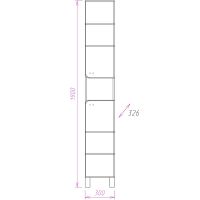 Товар: Шкаф пенал Onika Стиль 30.10 403048 Белый Ясень шимо светлый - фото 3 Шкаф пенал Onika Стиль 30.10 403048 Белый Ясень шимо светлый — фото 3, Мебель для ванной