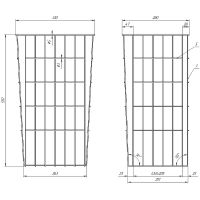 Корзина для белья Bellezza 4695105080017 Белый муар — фото 2, Корзины для белья