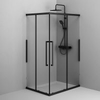 Душевой уголок AM.PM Func 120x80 W84G-403-12080-BТ профиль Черный матовый стекло прозрачное — фото 10, Душевые уголки