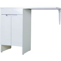 Тумба с раковиной Orange Optima 120 OPD-120TUW+RAL Белый глянец — фото 1, Тумбы с раковиной