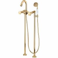 Смеситель для ванны Cezares Aphrodite APHRODITE-VDP-03/24-S1 Золото 24 карат — фото 1, Смесители