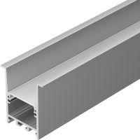 Профиль алюминиевый Arlight Comfort 031767 встраиваемый прямоугольных светильников Серебристый — фото 1, Профили для светодиодных лент