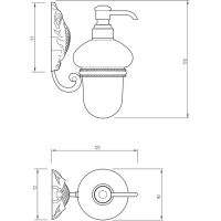 Дозатор для жидкого мыла Migliore Cleopatra 16656 Хром — фото 3, Дозаторы