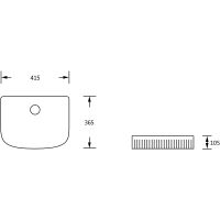 Товар: Раковина-чаша Ceruttispa 41 CR8011 9558 Белая - фото 3 Раковина-чаша Ceruttispa 41 CR8011 9558 Белая — фото 3, Раковины накладные