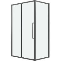 Душевой уголок Grossman Cosmo 140х80 120.K33.02.1480.42.00 профиль Графит сатин стекло прозрачное — фото 1, Душевые уголки