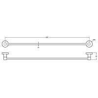 Полотенцедержатель Jacob Delafon Classique E77828-CP Хром — фото 2, Полотенцедержатели