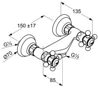 Товар: Смеситель для душа Kludi Adlon 516104520 Золото 23 карат - фото 2 Смеситель для душа Kludi Adlon 516104520 Золото 23 карат — фото 2, Смесители