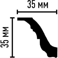 Карниз гибкий Decomaster 95842 FL 2400x35x35 мм — фото 2, Карнизы
