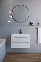 Тумба под раковину Creto Oro 70 21-W70 подвесная Белая — фото 8, Мебель для ванной