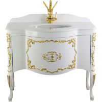 Товар: Столешница под раковину Migliore Amelia 100 27775 Bianco Cristallino - фото 2 Столешница под раковину Migliore Amelia 100 27775 Bianco Cristallino — фото 2, Раковины