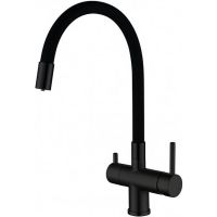 Смеситель для кухни Gappo G4398-36 Черный матовый — фото 1, Смесители для кухни