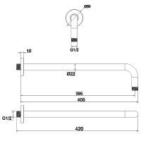 Товар: Кронштейн для верхнего душа Whitecross Y gunmetal Y1310GM Оружейная сталь - фото 2 Кронштейн для верхнего душа Whitecross Y gunmetal Y1310GM Оружейная сталь — фото 2, Душевое оборудование. Душевая программа