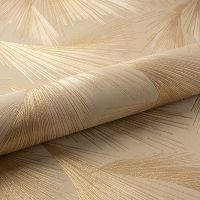 Обои Fipar Platino R 23717 Винил на флизелине (1,06*10,05) Коричневый/Золото, Абстракция/Перья — фото 3, Обои для стен