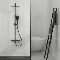 Душевая система Vincea Cube VSFS-1C1MB Черная матовая — фото 3, Душевое оборудование. Душевая программа