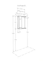Зеркало со шкафом Aquaton Ронда 55 1A208602RSC2L с подсветкой Дуб сомерсет — фото 4, Зеркальные шкафы в ванную