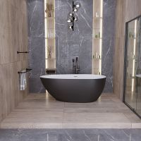 Акриловая ванна Grossman Fly 170х80 GR-1102MB без гидромассажа — фото 6, Ванны