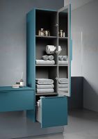 Товар: Шкаф пенал Cezares Premium 35 55504 подвесной Grigio nuvola - фото 3 Шкаф пенал Cezares Premium 35 55504 подвесной Grigio nuvola — фото 3, Мебель для ванной