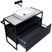 Тумба под раковину Allen Brau Priority 100 1.31003.AM Антрацит матовый — фото 11, Тумбы под раковину