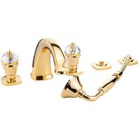 Товар: Смеситель на борт ванны Migliore Korona 27322 Золото - фото 3 Смеситель на борт ванны Migliore Korona 27322 Золото — фото 3, Смесители