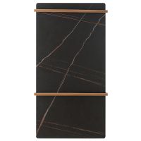 Электрический полотенцесушитель Black&White Universe 432x810 38900 Коричневый с золотом — фото 1, Электрические полотенцесушители