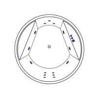 Акриловая ванна Excellent Great Arc 160x160 WAEX.GRE16.SMART.CR с гидромассажем — фото 7, Ванны