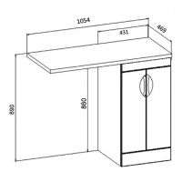 Тумба под раковину Runo Лира 105 00-00000144 Белая — фото 10, Тумбы под раковину