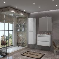 Товар: Тумба под раковину Opadiris Фреш 70 00-00003577 подвесная Белая глянцевая - фото 4 Тумба под раковину Opadiris Фреш 70 00-00003577 подвесная Белая глянцевая — фото 4, Мебель для ванной