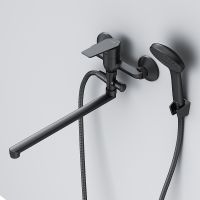 Смеситель для ванны AM.PM Gem F90A90122 универсальный Черный матовый — фото 2, Смесители