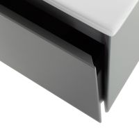 Тумба под раковину Art&Max Latina 60 AM-Latina-600-1C-SO-GM подвесная Серая матовая — фото 6, Мебель для ванной