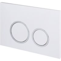 Клавиша смыва Esbano KRG-11GW ESINKRG11GW Белая глянцевая — фото 2, Кнопки смыва