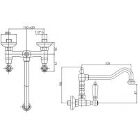 Смеситель для кухни Cezares First FIRST-LLP-02-Bi Бронза — фото 2, Смесители для кухни