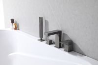 Товар: Смеситель на борт ванны Abber Daheim AF8213NG Никель - фото 2 Смеситель на борт ванны Abber Daheim AF8213NG Никель — фото 2, Смесители