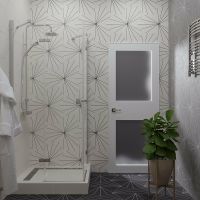 Душевой уголок Triton Дельта-Хром 90х90 Щ0000054216 профиль Хром стекло прозрачное — фото 5, Душевые уголки