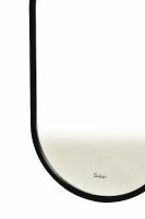 Зеркало Sintesi Tito 45 SIN-SPEC-TITO-45 с подсветкой Черное с сенсорным выключателем — фото 2, Зеркала в ванную комнату