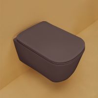 Унитаз Kerasan Tribeca 511475 подвесной Borgogna matt без сиденья — фото 5, Унитазы