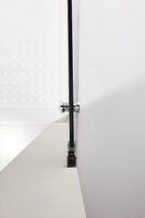 Душевая дверь Cezares Eco 75 ECO-O-B-1-75-P-Cr профиль Хром стекло рифленое — фото 6, Душевые двери в нишу