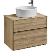 Тумба под раковину Aquaton Либерти 75 1A279501LYC70 подвесная Дуб эльвезия — фото 4, Тумбы под раковину