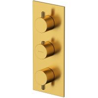 Товар: Смеситель для душа Whitecross Y brushed gold Y1238GLB с термостатом Брашированное золото - фото 1 Смеситель для душа Whitecross Y brushed gold Y1238GLB с термостатом Брашированное золото — фото 1, Смесители