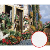 Фреска Ortograf Городской пейзаж живопись 11637 Фактура бархат FX Флизелин (3,3*2,7) Разноцветный, Город/Цветы/Живопись — фото 1, Фрески